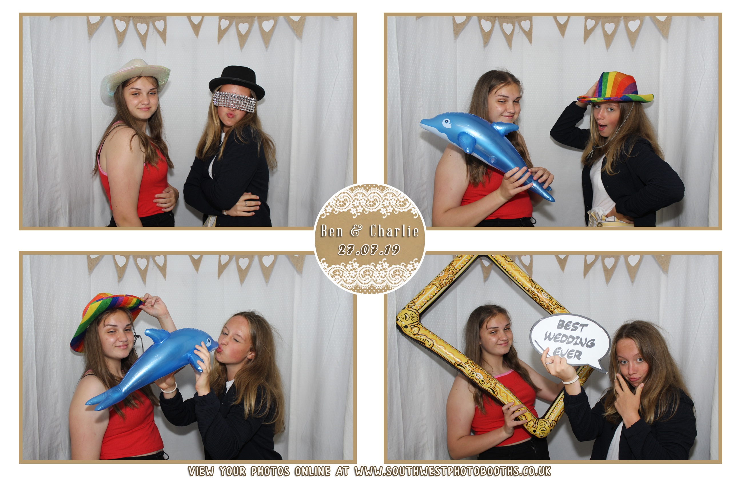 Ben and Charlie | View more photos from the event at gallery.southwestphotobooths.co.uk/u/SWPB/Ben-and-Charlie